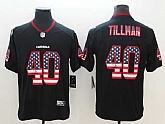 Nike Cardinals 40 Pat Tillman Black USA Flag Fashion Color Rush Limited Jersey,baseball caps,new era cap wholesale,wholesale hats